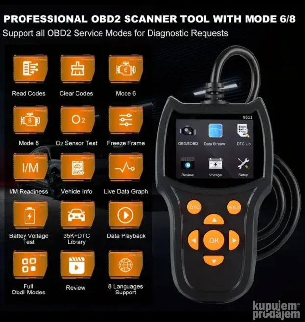 Novo - V611 OBD2 Auto Dijagnostika