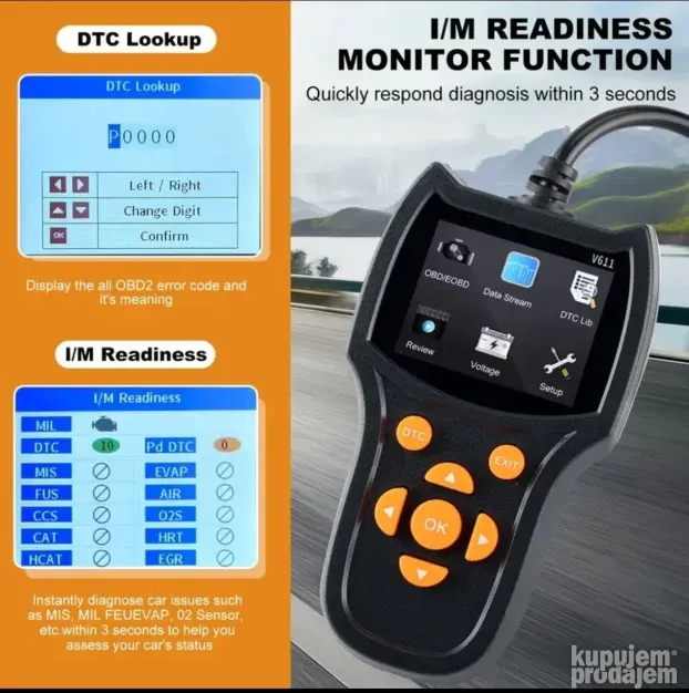 Novo - V611 OBD2 Auto Dijagnostika