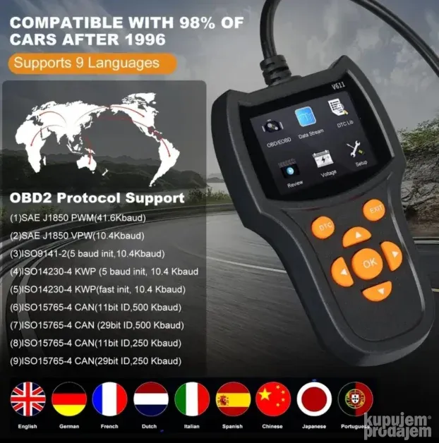 Novo - V611 OBD2 Auto Dijagnostika