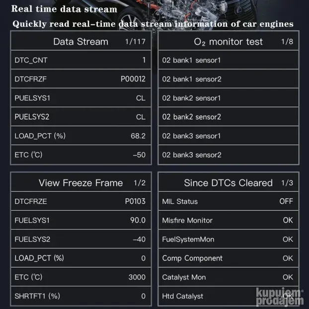 Novo - V611 OBD2 Auto Dijagnostika