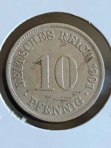 10 pf. 1901 A g. Nemačka