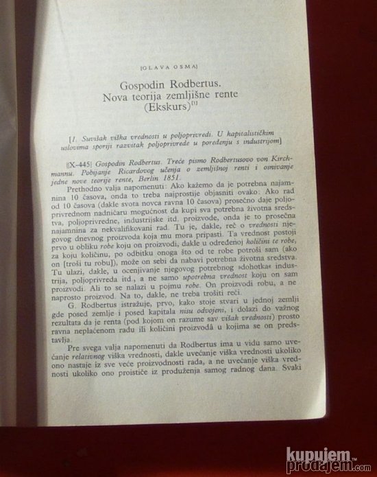 Teorija o višku vrednosti  2 Karl Marks
