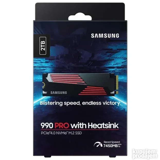 SAMSUNG 2TB 990 PRO with Heatsink M.2 PCIe M.2 2280 MZ-V9P2T