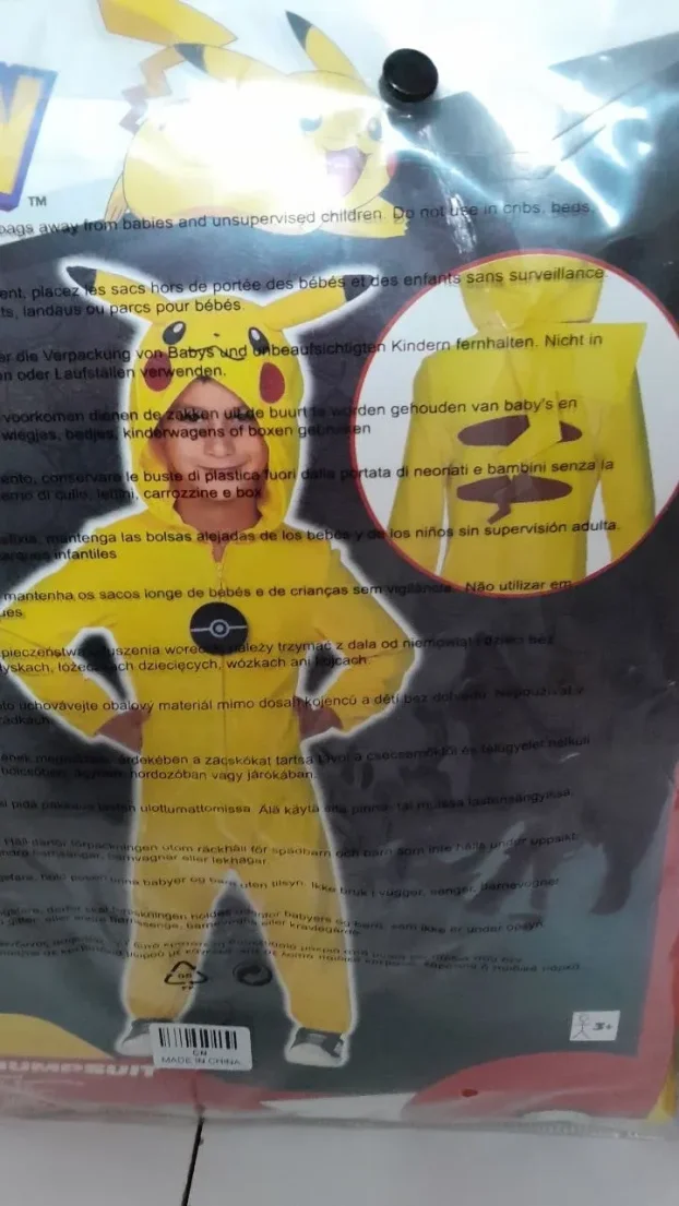 Pokemon Kostim Pidžama Pikaču XXL