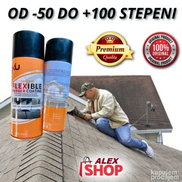 Guma u spreju za izolaciju, zaptivanje i lepljenje