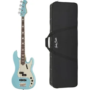 Harley Benton MV-4PJ Daphne Blue w/Case Bass Gitara