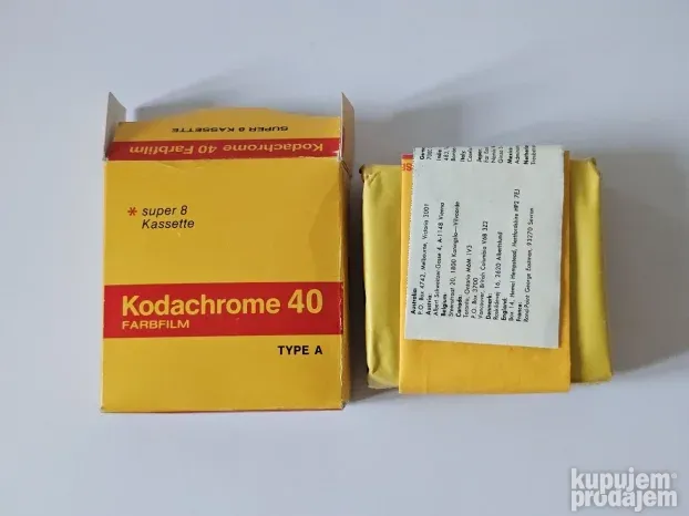 Kodak Super 8 film kasete KODACHROME Super8