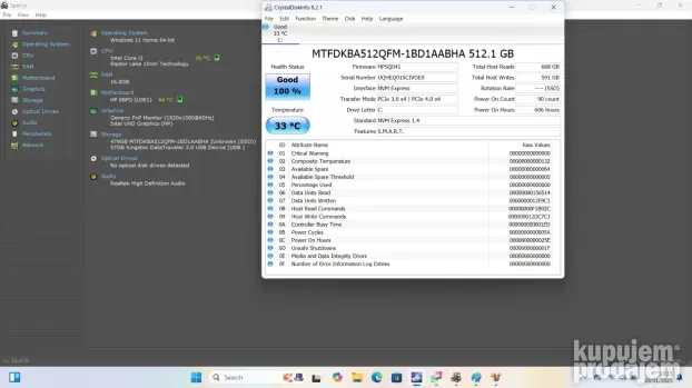 HP Pavilion i3-1315/16GB DDR4/512GB NVMe/BAT. 6H/FHD IPS/NOV