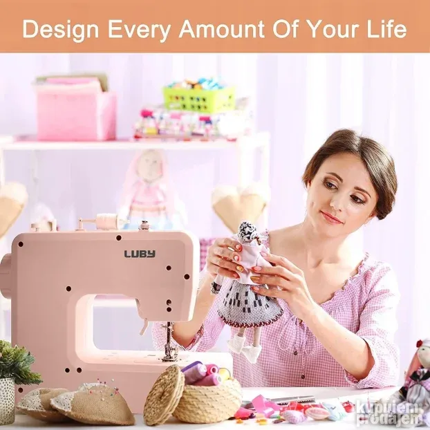 LUBY šivaći stroj, 12 integriranih šavova, DIY, prijenosna