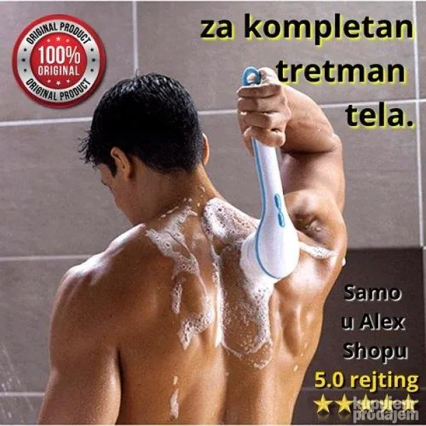 Super rotirajuća četka i masažer za kupanje