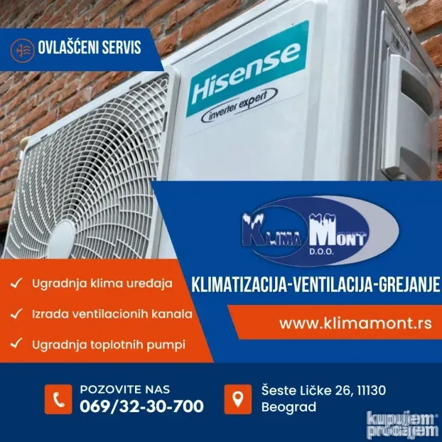 Ugradnja / montaza i servis klima uredjaja - KLIMAMONT D.O.O