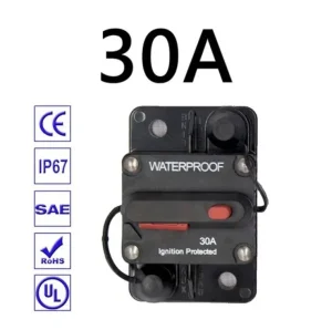 Sklopka za kamper i camac 30A vodootporna