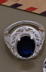 Posrebreni prelep prsten,925,akcija