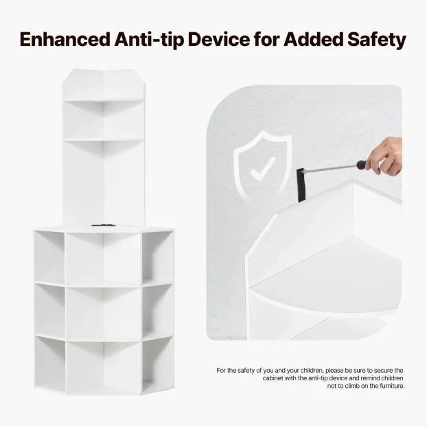 Ugaoni ormaric na 6 nivoa