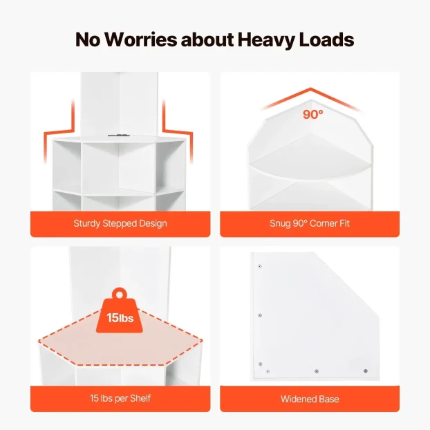 Ugaoni ormaric na 6 nivoa