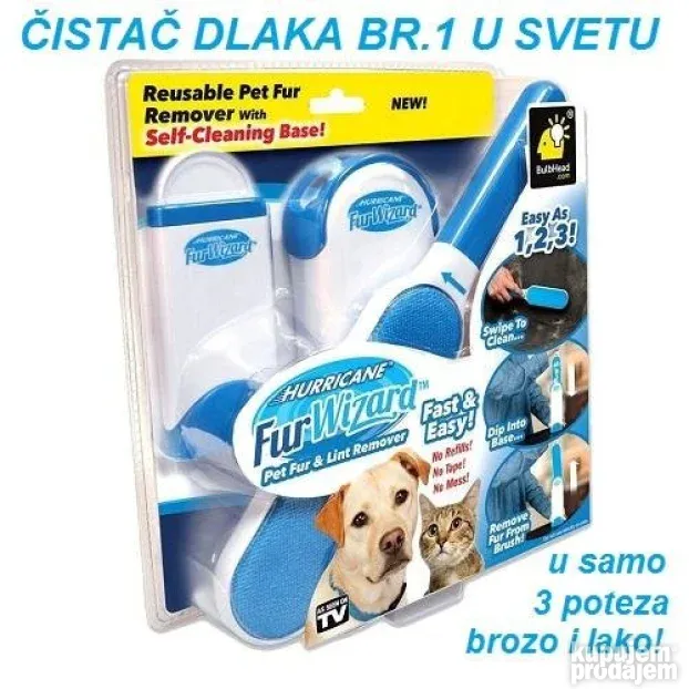 NOVO u svetu! Čarobni čistac dlaka od kućnih ljubimaca