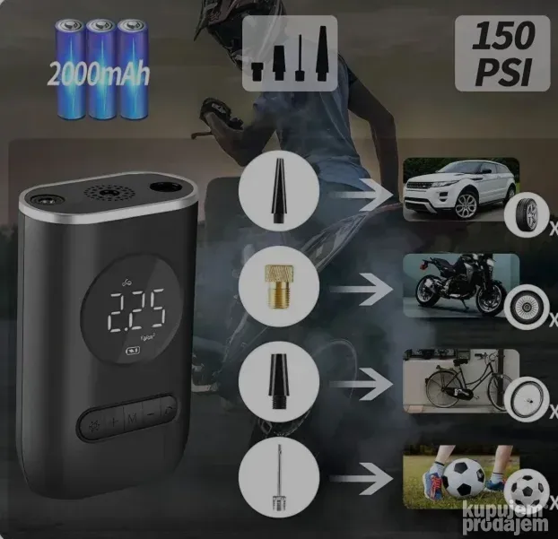 Mini Kompresor pumpa za gume portabl prenosiva