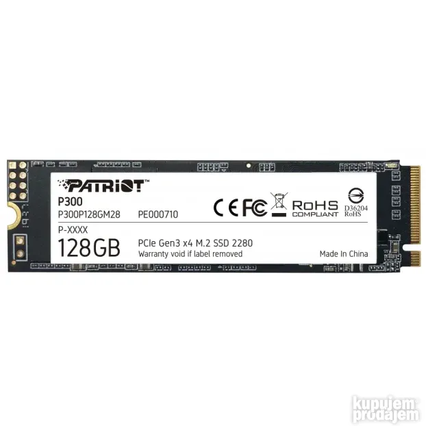 Patriot 128gb P300 M.2 Pcie M.2 2280 P300p128gm28