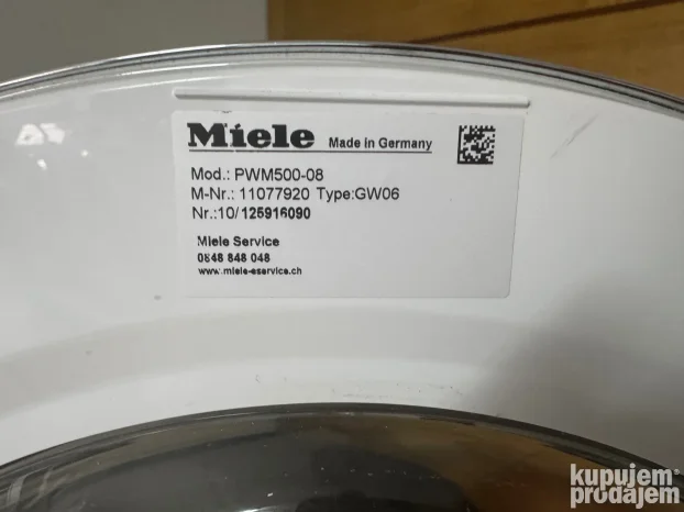 Miele PWM 500-08 profesionalna veš mašina, 8kg,