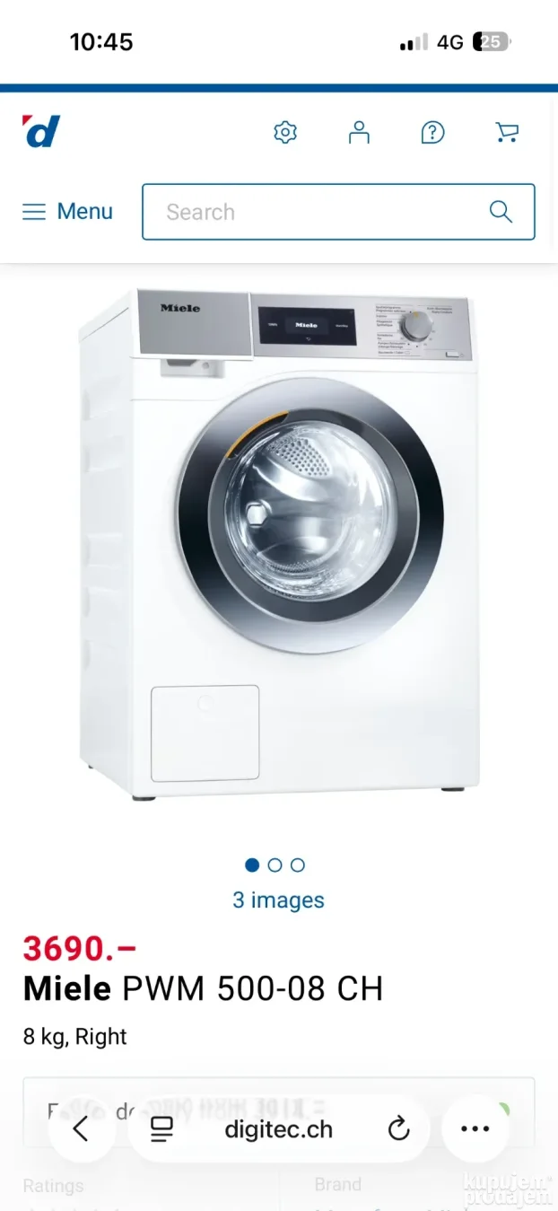 Miele PWM 500-08 profesionalna veš mašina, 8kg,