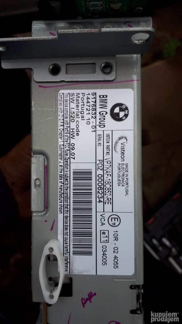 Radio cd player bmw e60 e61 lci restayling vp7kaf18c852re