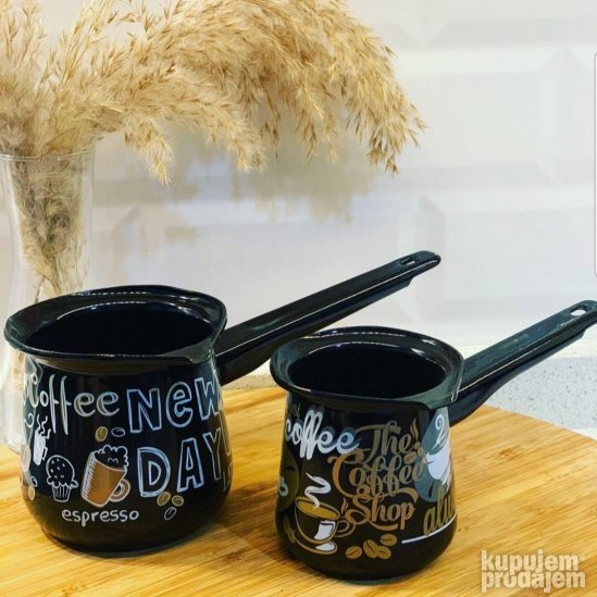 Emajlirane dzezve dzezva kafe razlicitih velicini (Novo)