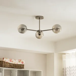 Loistaa Kjul plafonjera, LED, metal, staklo, 62x25x62 cm