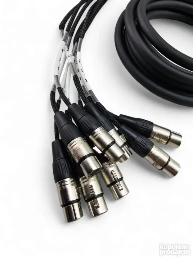 Multicore kabal sa XLR konektorima 5m MC08-5XLR