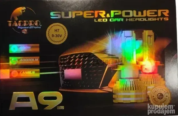 LED SET 100W A9 canbus - H7