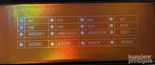 LED SET 100W A9 canbus - H7