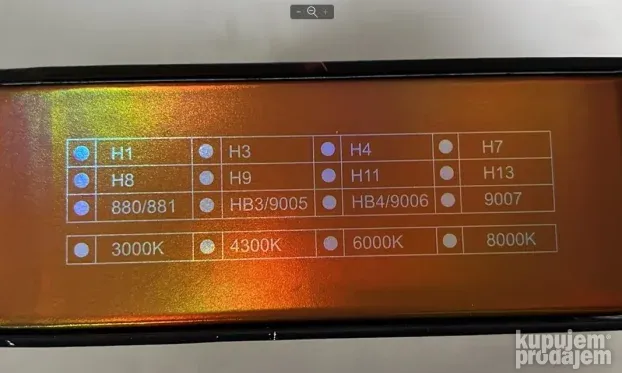 LED SET 100W A9 canbus - H7