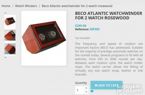 Kutija za automatske satove navijac navijanje satova 2-2 ss