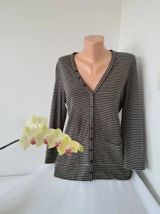 Pamucan prugasti dzemper raskopcavanje vel 42