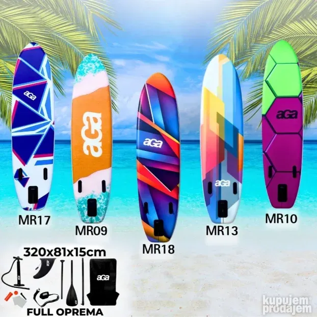 SUP Daske za surfovanje, full oprema SUP daska 320x81x15 AGA