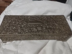 Kutija za nakit metalna -90-tih god-23x9x5cm