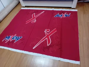 cirada platno crvena 1,90x1,62m kao nova