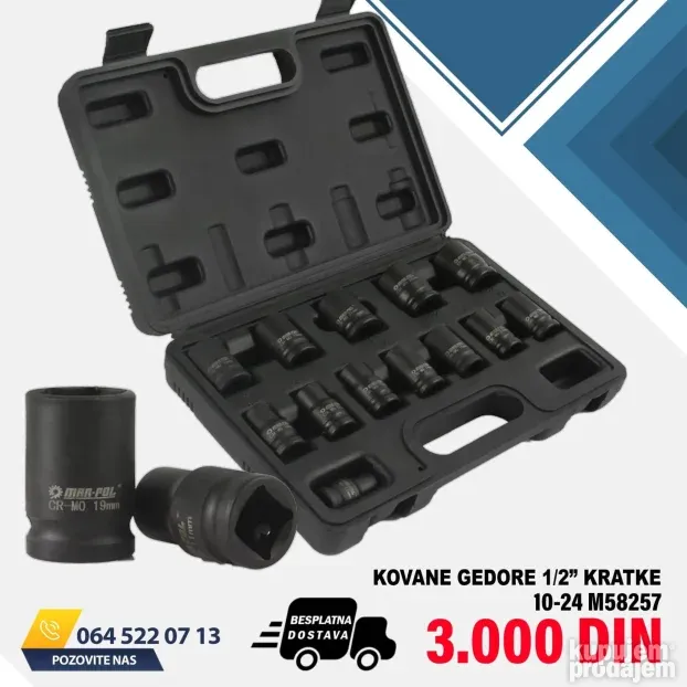 Gedore 216 delova u Koferu