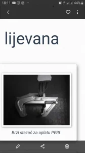 Brzi stezac za oplatu salung