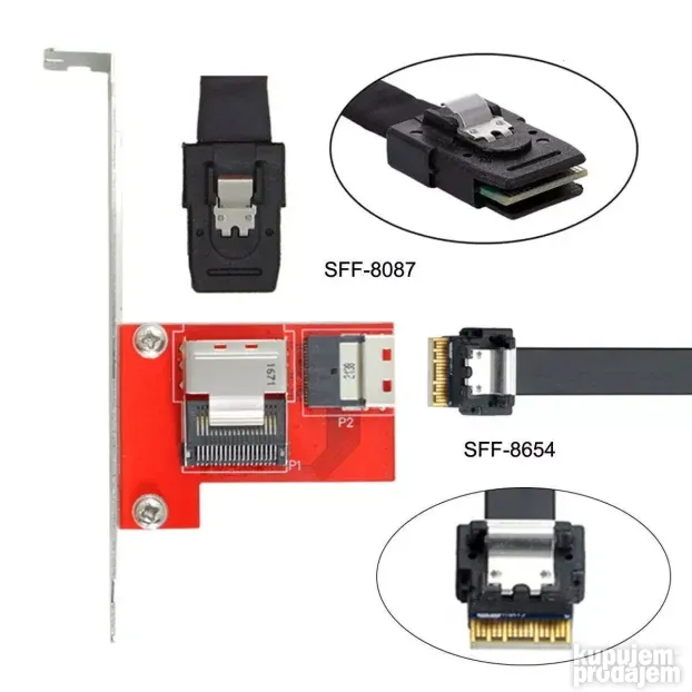 Xiwai PCI-Express 4.0 Slimline SAS SF-045 Adapter