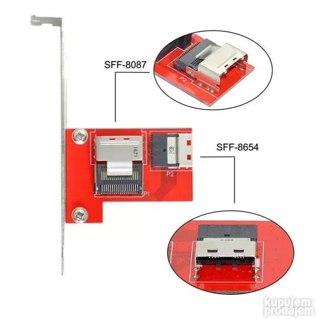 Xiwai PCI-Express 4.0 Slimline SAS SF-045 Adapter