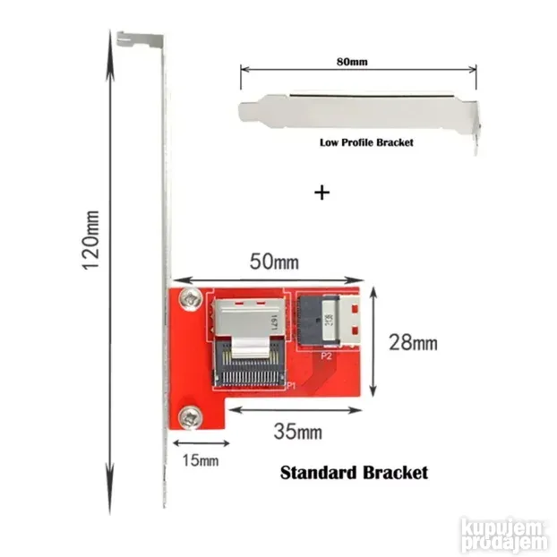 Xiwai PCI-Express 4.0 Slimline SAS SF-045 Adapter