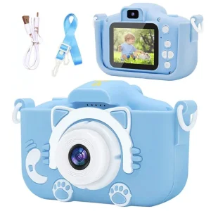 NOVO! Fotoaparat Za Decu Kamera Maca Plavi