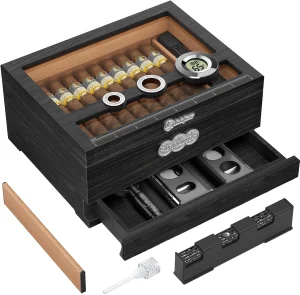 Humidor - Stoni sa staklenim poklopcem