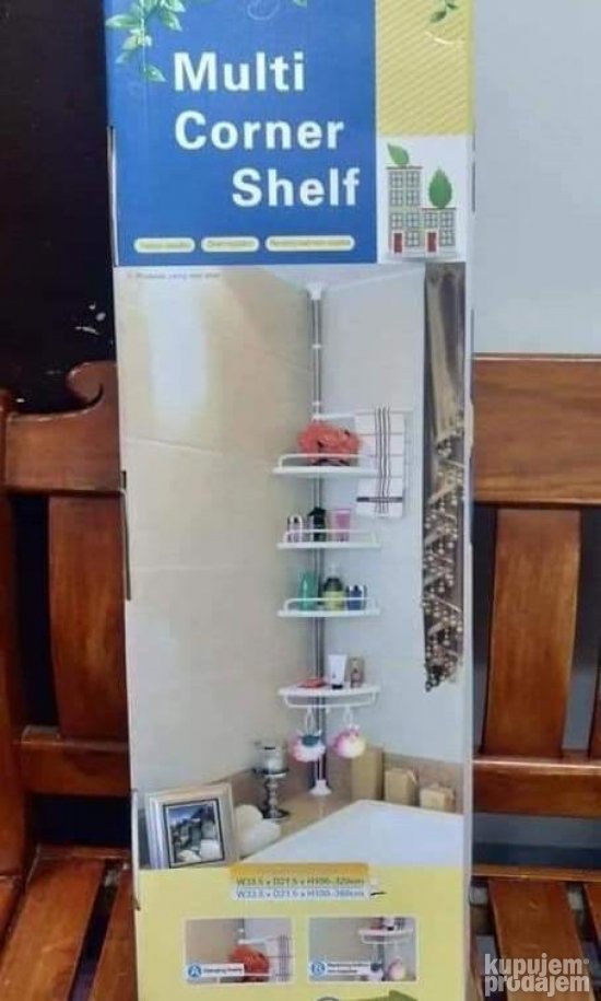 Polica za kupatilo UGAONA podesavajuca