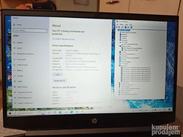 HP pavilion gaming 15ec/Ryzen 5 3550h/32gb/512gb/gtx1050/FHD