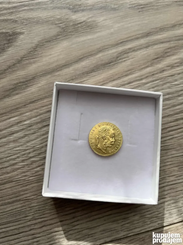 ODLICNA REPLIKA malog Franc Jozef dukata POZLATA 24K