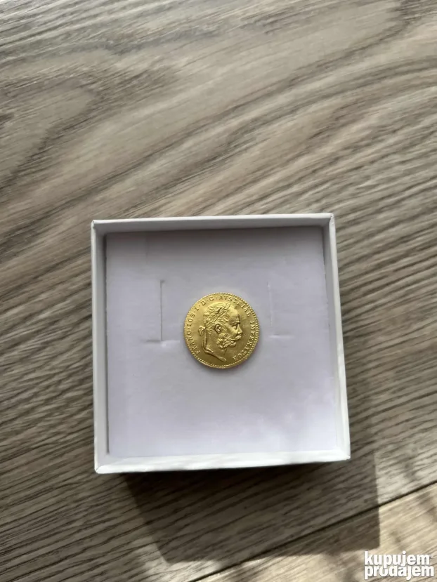 ODLICNA REPLIKA malog Franc Jozef dukata POZLATA 24K