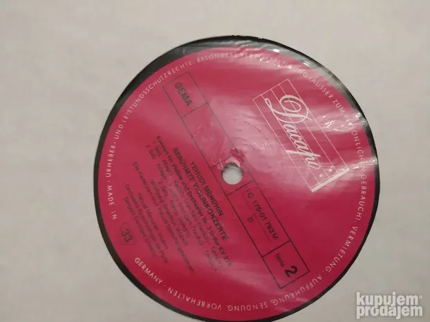 Yehudi Menuhin 3 ploce i Johann Sebastian Bach 3 ploce