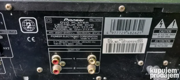 S n i ž e nj e - V R H - PIONEER DV717 - fiksno