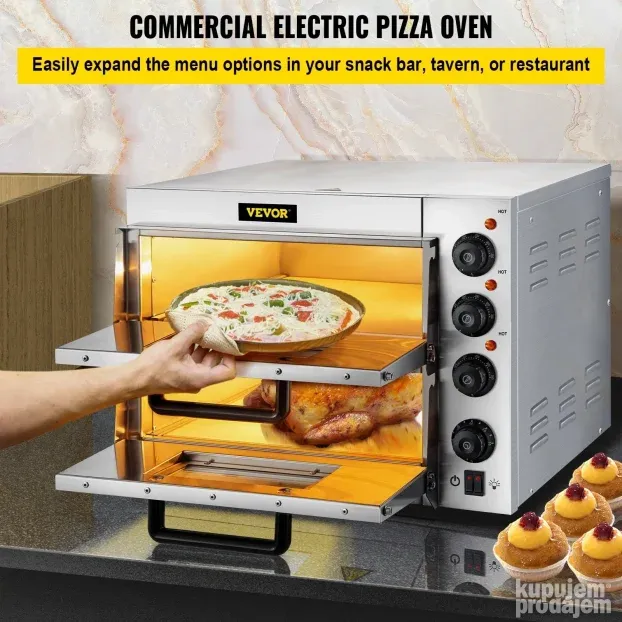 Profesionalni Elektricni Pica Pizza Sporet Pec Pekac 1950W